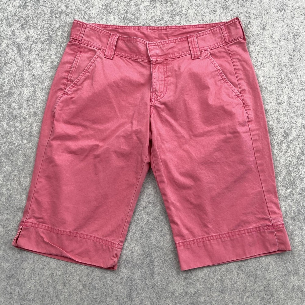 Lucky Brand Bermuda Chino Shorts Womens 6 (30x12) Pink Twill Casual Summer